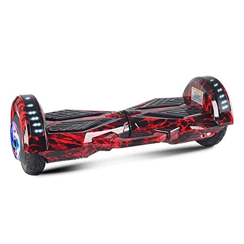 LYYJIAJU Auto Balance de Scooters Aerotabla con Luces LED Dos Ruedas autobalanceo Vespa, UL2272 con Certificado, (con Seis Piezas de Equipo de protección, Control Remoto inalámbrico, Bolso)