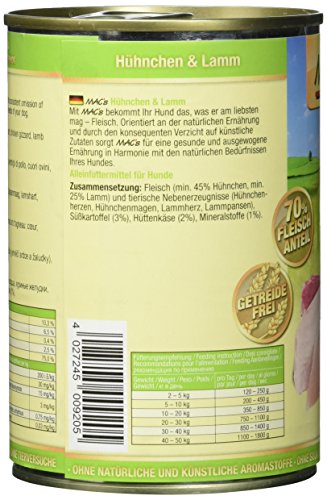 Mac Pollo 's & Cordero, 6 Pack (6 x 400 g)