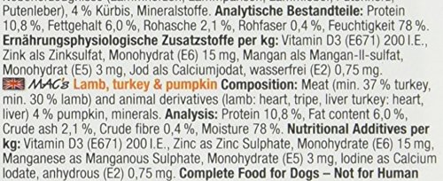 Mac 's Cordero, Pute & Calabaza, 11er Pack (11 x 150 g)