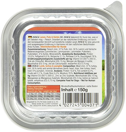 Mac 's Cordero, Pute & Calabaza, 11er Pack (11 x 150 g)