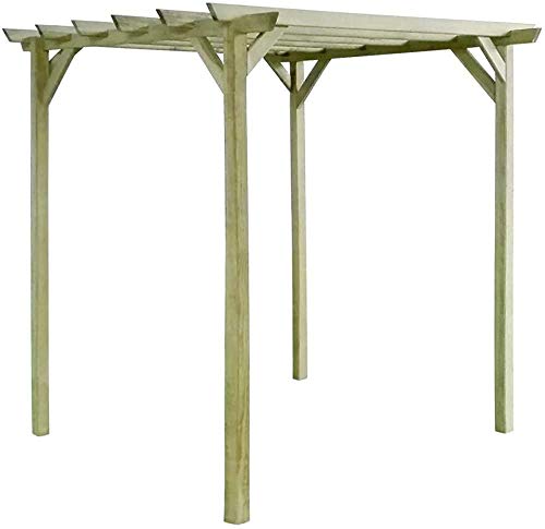 Madera al aire libre toldo toldo pérgola cenador 2x2x2 m,Wood color