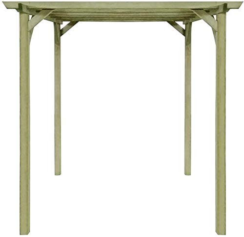 Madera al aire libre toldo toldo pérgola cenador 2x2x2 m,Wood color