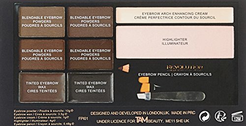 Makeup Revolution Ultra Brow Medium to Dark Paleta do stylizacji brwi