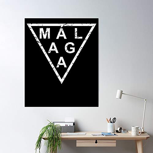 Malaga Spain El mejor y más nuevo póster para la sala de decoración del hogar de arte de pared