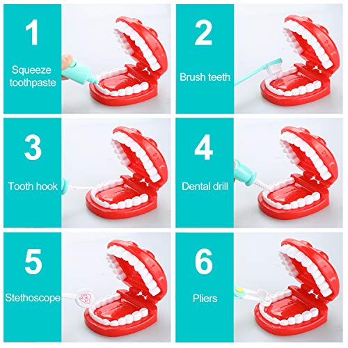 Maletín Doctor, joylink 37Pcs Doctora Juguetes Cuadro Médico Conjunto Enfermera Médico Kit Juego de Rol Cuadro Médico Maletín de Médico Juegos de médicos para Niñas Niños