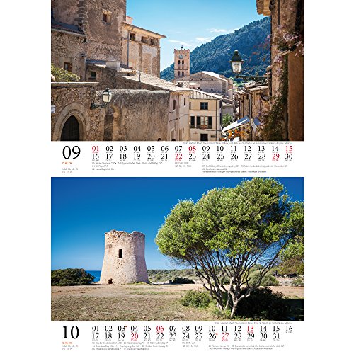 Mallorcazauber Mallorca - Calendario de mesa 2019, formato DIN A5, vacaciones, español, mar