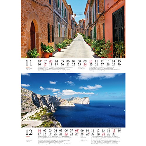Mallorcazauber Mallorca - Calendario de mesa 2019, formato DIN A5, vacaciones, español, mar