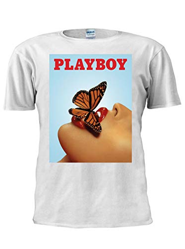 Malu Playboy T Shirt BNNY Playboy Girl Mariposa Labio Sexy T Shirt Unisex Moda hombres T Shirt