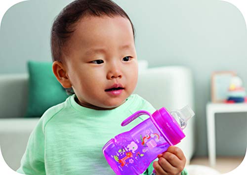MAM Biberón y vaso de Aprendizaje 2-en-1 (4+ Meses - Color: Rosa) 220ml