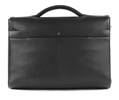 Mandarina Duck Detroit Briefcase cuero Black