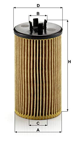 MANN-FILTER HU 612/2 X, Original Filtro de Aceite, Set de filtro de aceite con junta / juego de juntas , Para automóviles