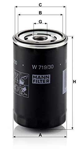 MANN-FILTER W 719/30 Filtro de Aceite, para automóviles y vehículos de utilidad
