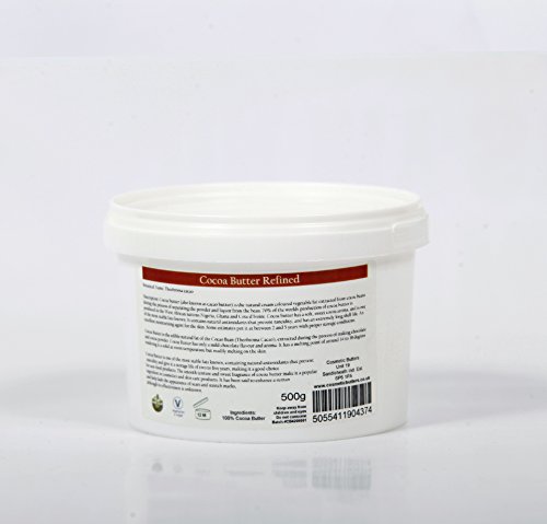 Manteca de cacao desodorizada - 100% pura y natural - 500g