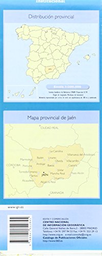 Mapa de la Provincia de Jaén a Escala 1:200.000