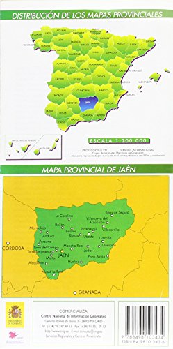 Mapa Provincial Jaen 1:200000 -Cnig