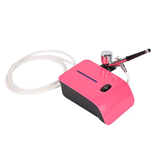 Máquina pulverizadora de oxígeno de agua Máquina pulverizadora facial Máquina para la piel Vaporizador facial, portátil Micro Nano Máquina pulverizadora hidratante facial Dispositivo(rojo)