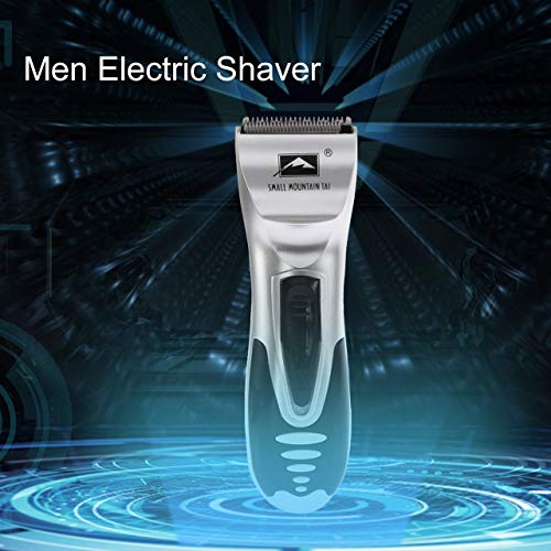 Maquinilla de afeitar eléctrica para hombres, recortadora de barba, 6 piezas/set, maquinilla de afeitar para el cabello, peluquería, máquina de afeitar recargable (plata) Jasnyfall
