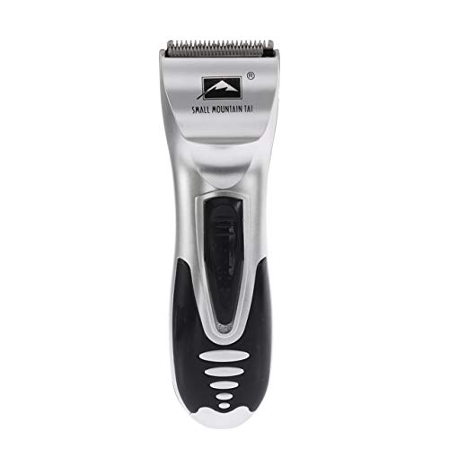 Maquinilla de afeitar eléctrica para hombres, recortadora de barba, 6 piezas/set, maquinilla de afeitar para el cabello, peluquería, máquina de afeitar recargable (plata) Jasnyfall
