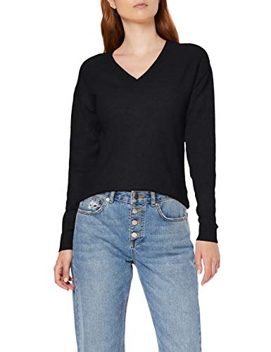 Marca Amazon - find. Phrm3691 - jersey mujer Mujer, Negro (Black), 42, Label: L