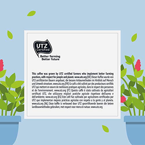 Marca Amazon - Happy Belly Ristretto Decaffeinato- Café UTZ molido de tueste natural descafeinado en cápsulas (compostables) compatibles con Nespresso, 30 cápsulas (3x10)