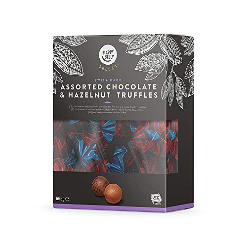 Marca Amazon - Happy Belly Select Surtido de bombones de chocolate y avellanas 1x665g