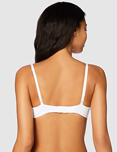 Marca Amazon - IRIS & LILLY BLIC004 sujetadores push up, Blanco (White), 85A (Talla del fabricante: 32A)