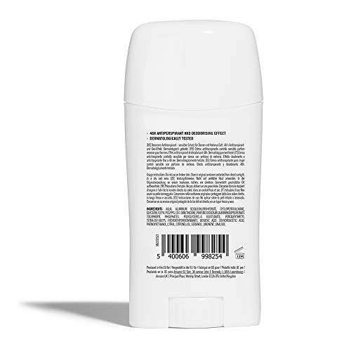 Marca Amazon - Solimo Crema antitranspirante, control sensible con perfume de verbena, Paquete de 6 (6 x 45 ml)