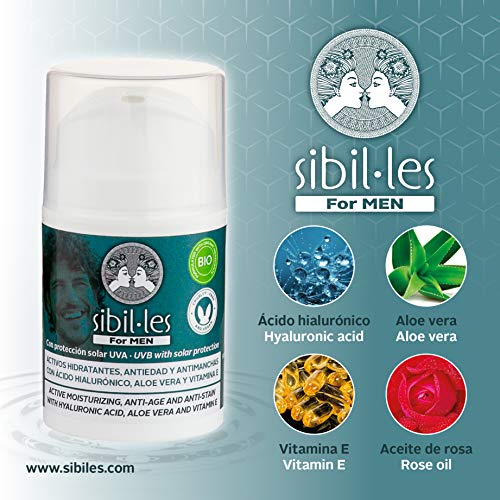 Mariola Crema Facial Hombre Hidratante Anti-Edad y Anti-Manchas, Protección Solar, Anti-Arrugas con Aloe Vera, Ácido Hialurónico, Vitamina E, 50 ml 1 Unidad 150 g