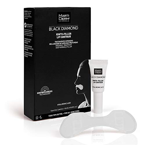 MARTIDERM Black Diamond Ionto-Filler Tratamiento intensivo contorno de labios, 4 parches (4ml)