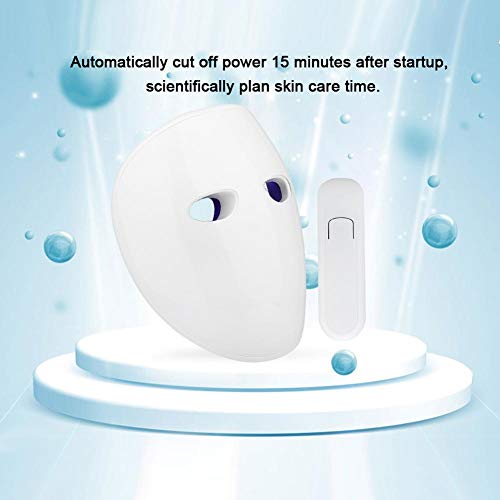 Máscara de tonificación facial, LED Máquina de rejuvenecimiento de la piel Masajeador de elevación facial Máquina de estiramiento de la piel Espectro Antienvejecimiento Máscara facial aclaradora