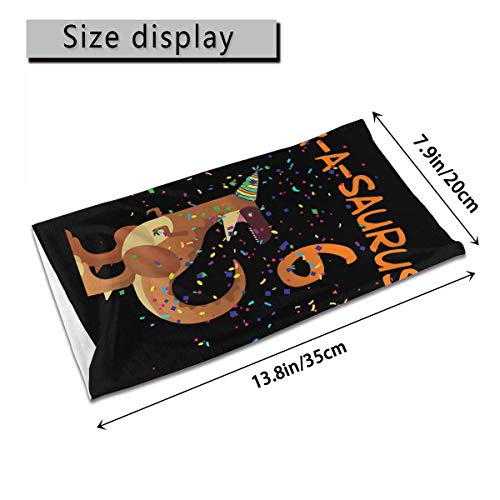 Máscara facial para niños 6to cumpleaños Dino Diadema Bandanas Cubierta bucal Polaina para el cuello Niños al aire libre A prueba de polvo Mágico Multifunción para ciclismo Viajes Niñas Niños Regalo