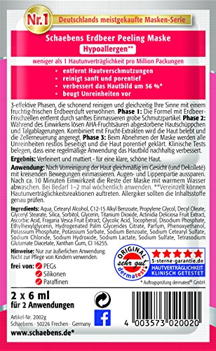 Mascarilla de fresa de Schaebens, 15 unidades (15 x 12 ml)