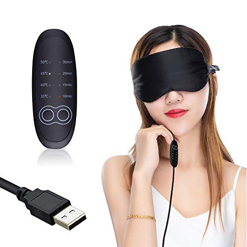 Mascarilla ocular Steam USB para aliviar el estrés ocular, tratamiento terapéutico cálido para el ojo seco, blefaritis, orzuelos