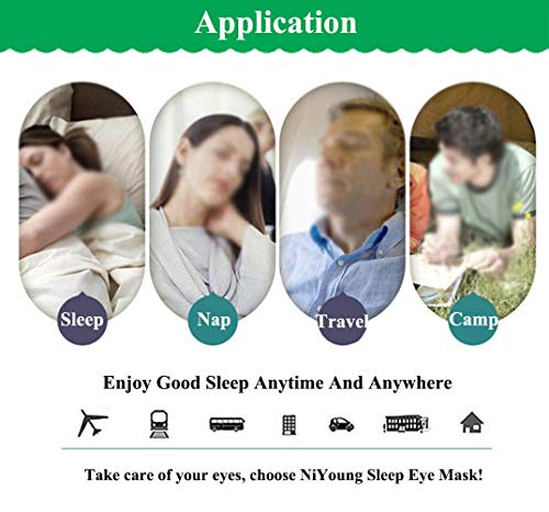 Mascarilla para dormir, venda, antifaz supersuave, diseño de chica y dinosaurio T Rex