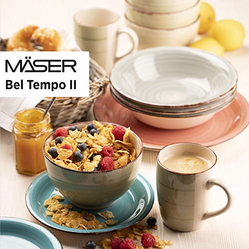 Mäser Serie Bel Tempo - Juego de platos (gres)