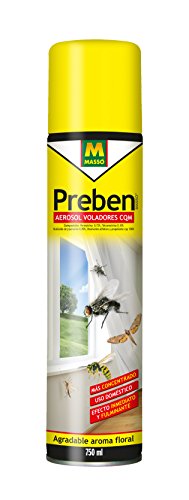 Masso Preben 231129N - Insecticida spray para todo tipo de insectos voladores,  750 ml.