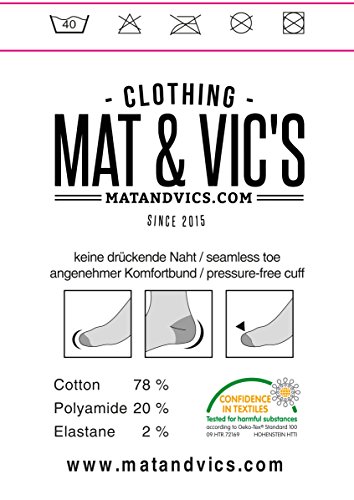 Mat & Vic’s Calcetines Clásicos de Vestir para Hombre y Mujer, Algodón, Certificado Oeko-Tex 100, cómodos (5 pares, azul navy, UK 9-12 / EU 43-46)