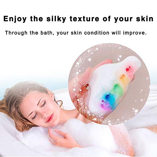 Material Piel Piel hidratante Hermosa bola de baño para todas las personas Niños Rainbow Cloud Bath Bomb Safe