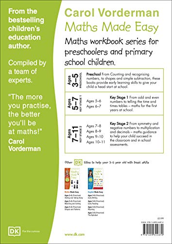 Maths Made Easy Numbers Preschool Ages 3-5 (Made Easy Workbooks)