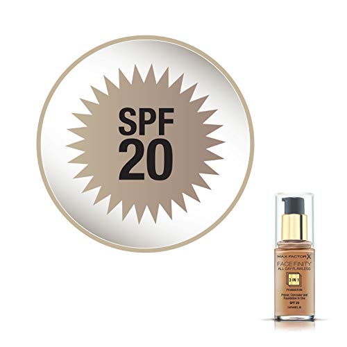 Max Factor FaceFinity 3 en 1 All Day Flawless Base de Maquillaje Tono 090 Toffee - 30 ml