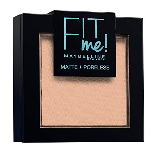 Maybelline New-York - Compact Powder Fit Me Matte & Poreless - Piel normal a grasa, 130 Beige Chamois - 9 g, 1 unidad
