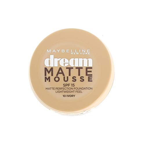 Maybelline New York Dream Mat Mousse Fond de Teint Mat Unifiant En Mousse Micro-Aérée 60 Caramel 1 Unité B2028218