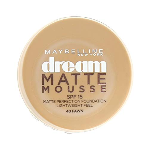 Maybelline New York Dream Mat Mousse Fond de Teint Mat Unifiant En Mousse Micro-Aérée 60 Caramel 1 Unité B2028218