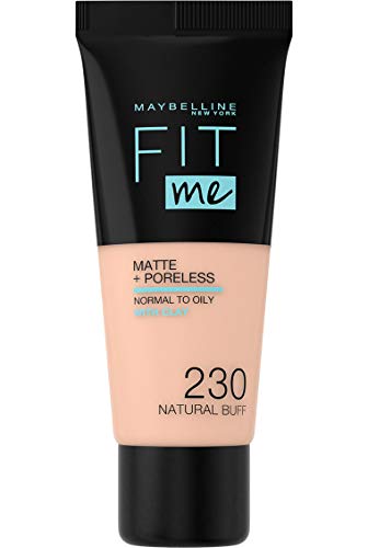 Maybelline New-York - Fond de Teint Fluide Fit Me Matte & Poreless - Peaux normales à grasses - teinte : 230 Beige Sable - 30 ml