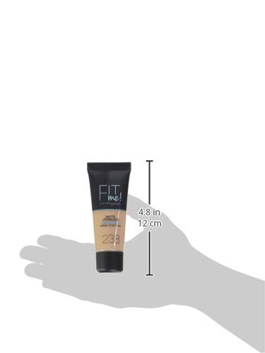 Maybelline New-York - Fond de Teint Fluide Fit Me Matte & Poreless - Peaux normales à grasses - teinte : 238 Bronze Doré - 30 ml