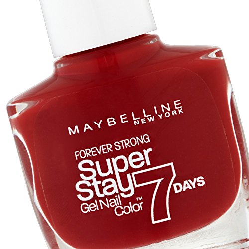 Maybelline New York - Superstay 7 Días, Esmalte de Uñas Efecto Gel, Tono 006 Deep Red
