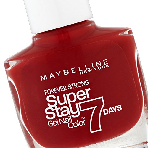 Maybelline New York - Superstay 7 Días, Esmalte de Uñas Efecto Gel, Tono 006 Deep Red