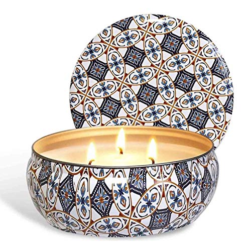 McNory Velas de Citronela Antimosquitos,425g Velas Aromaticas Perfumadas de Cera de Soja, Velas Repelentes de Insecto Mosquitos para Exteriores,Camping,Jardín 3 Mechas