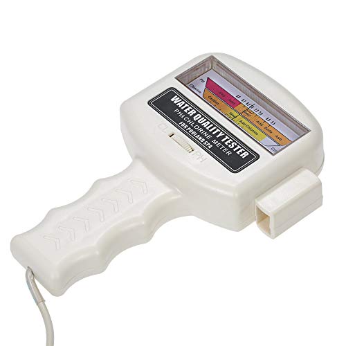 Medidor de PH y Cloro agua con Sonda para Piscina/Fuente termal,Puntero Probador de calidad del agua