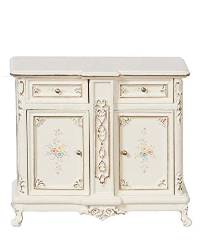 Melody Jane Casa Muñecas Pintado a Mano Crema Armario Credenza Miniatura JBM 1:12 Muebles